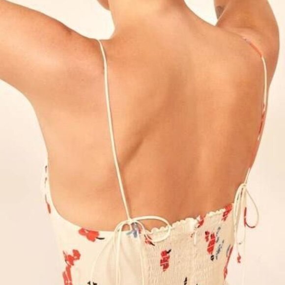 Reformation Juliette Floral high Slit Midi Dress Size XS NWT - Picture 2 of 4